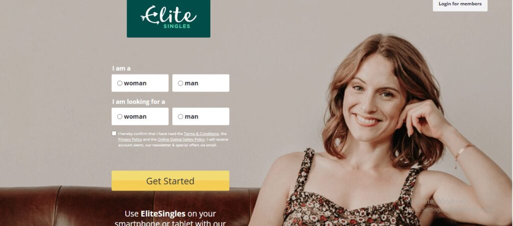 elitesingle home screen
