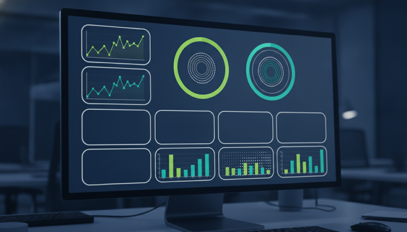 AI model training dashboard showing live accuracy and performance metrics