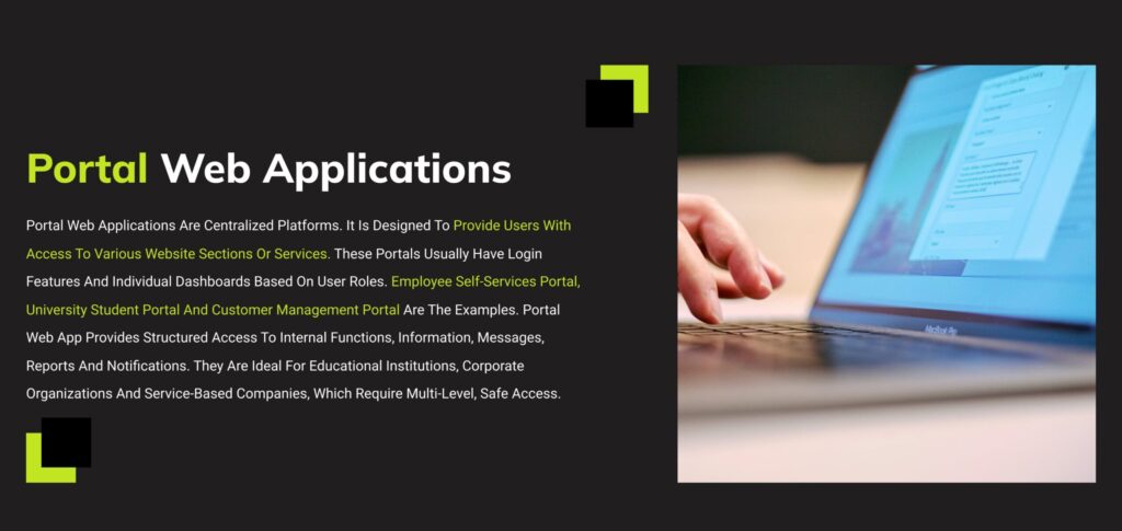 portal web application