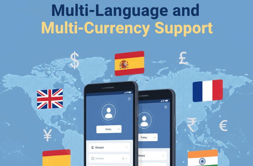 multi language & currency support in taxi app