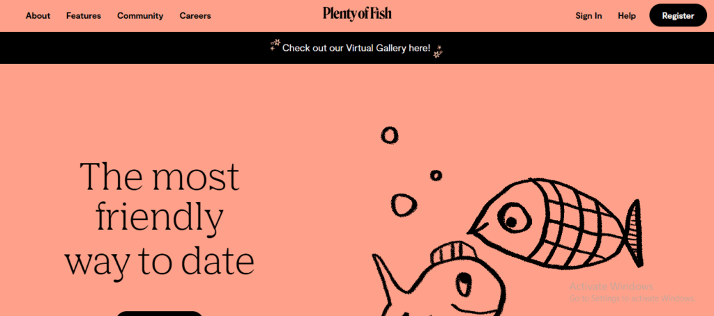 plenty of fish dating app home screen for blog