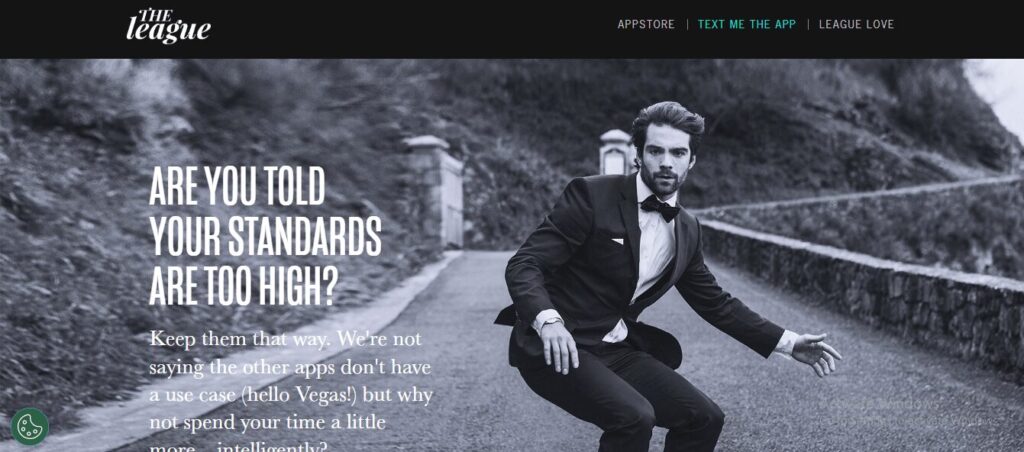 theleague home screen for blog